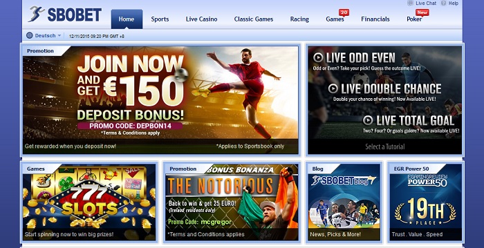 SBOBET ist ein beliebter asiatischer Sportwettenanbieter ohne Gewinnlimit (Quelle: SBOBET)