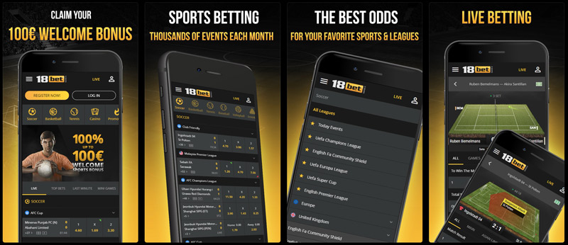 Mobile App von 18bet