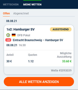 Wette bei 20bet