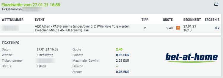 bet-at-home Livewette