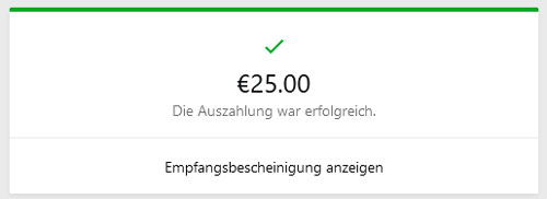 Auszahlung bei Betway