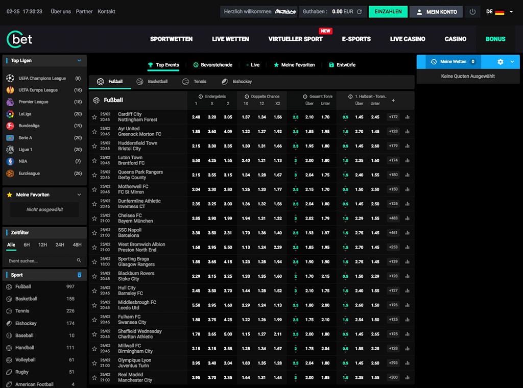 cbet.GG Sportwetten Erfahrungen – Usability