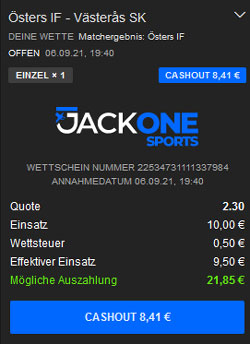 Wette bei Jackone