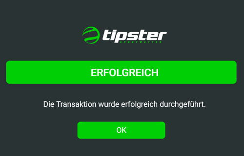 Einzahlung bei Tipster