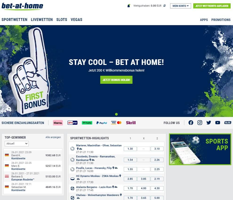 Design von bet-at-home