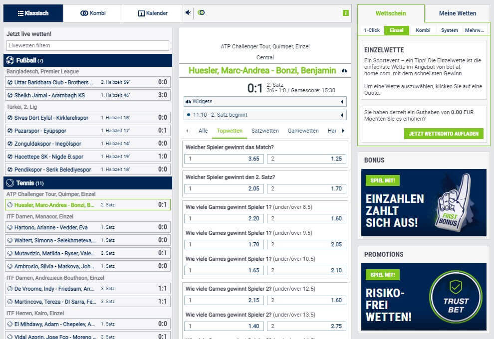 Livewetten bei bet-at-home