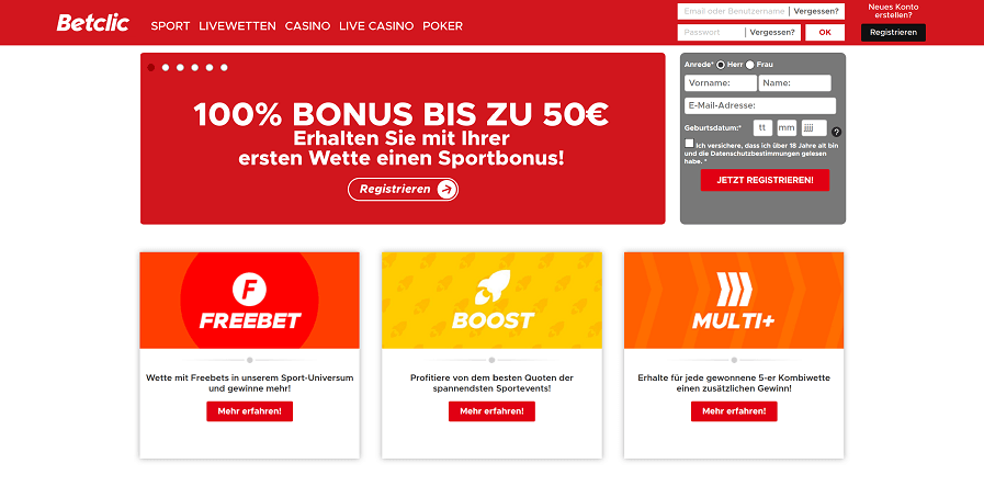 Betclic Bonus ohne Code