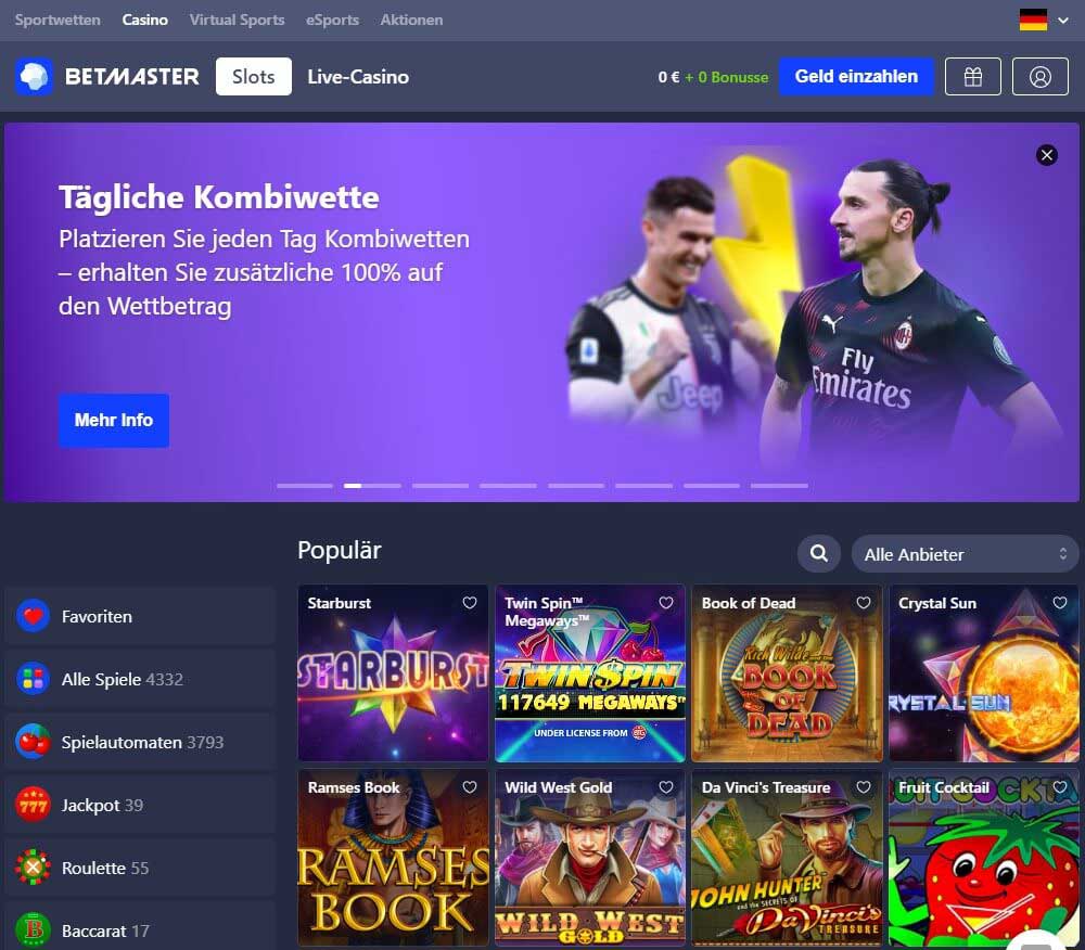 Betmaster Sportwetten Erfahrungen – Weitere Angebote