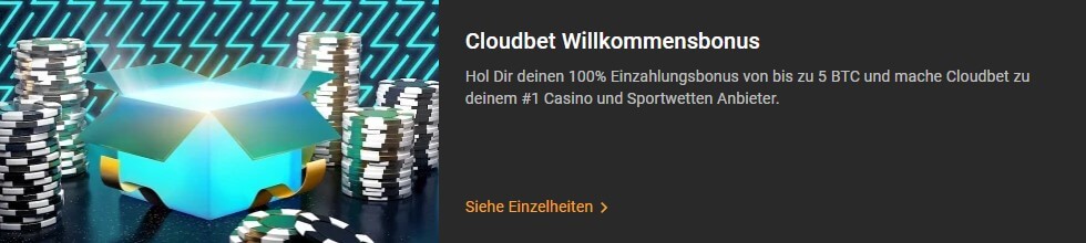 Bonus von Cloudbet