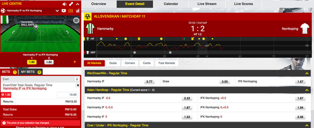 Dafabet Livewetten