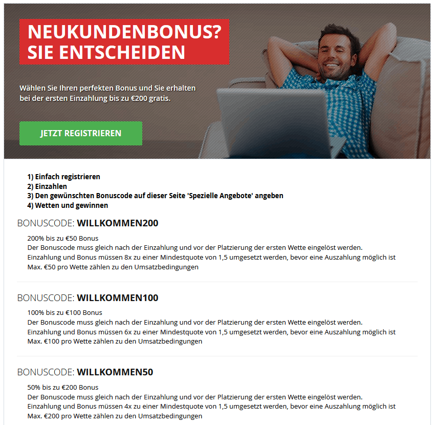 Bonus von Everygame
