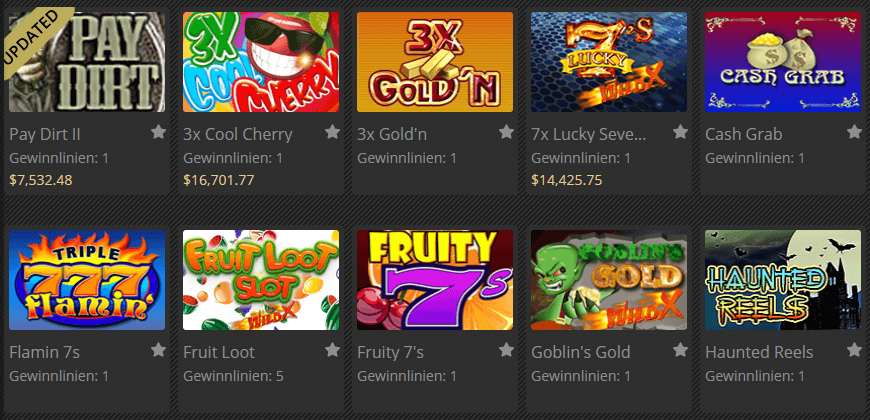 Casinoangebot von Everygame