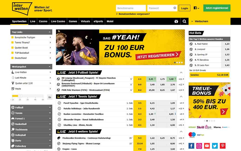 interwetten optik und design