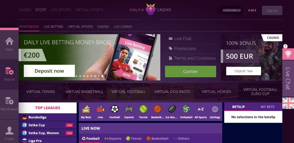 Malina Sportwetten Erfahrung – Usability