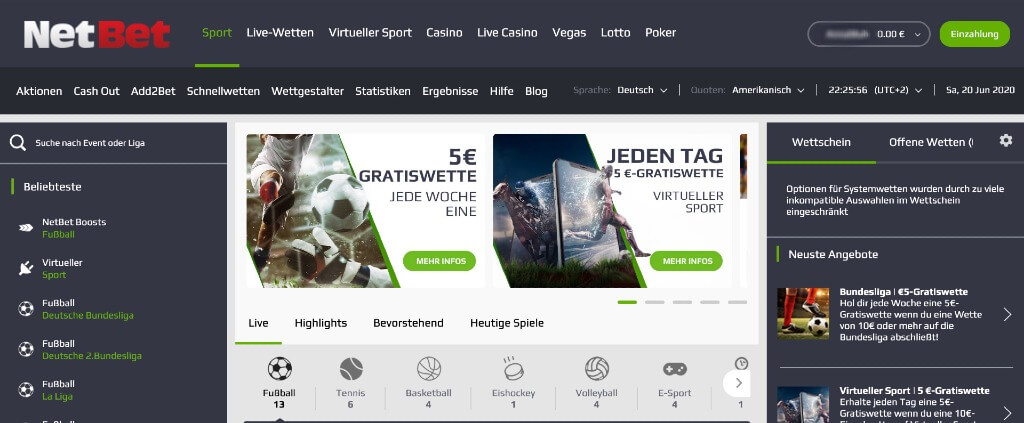 NetBet Erfahrungen – Usability