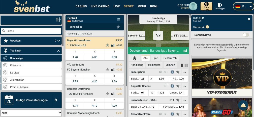 Svenbet Sportwetten Erfahrungen – Usability