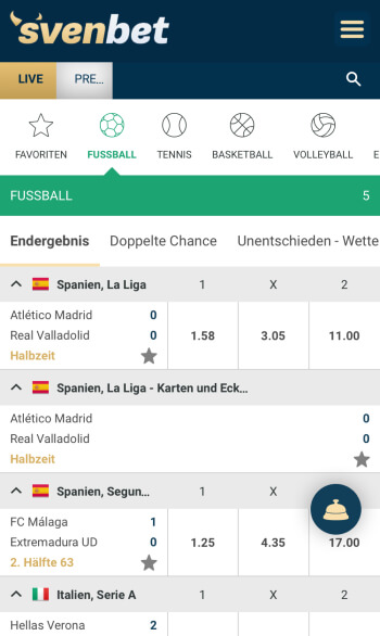 Svenbet Sportwetten Erfahrungen – Mobile App