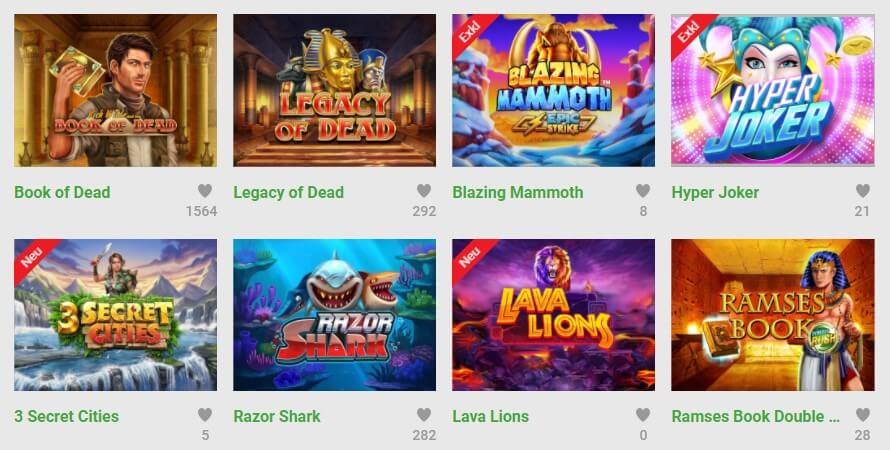 Casinoangebot von Unibet