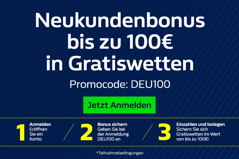 William Hill Neukundenbonus Registrierung